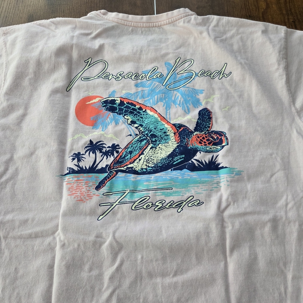 Pink Pensacola Beach Graphic T-Shirt